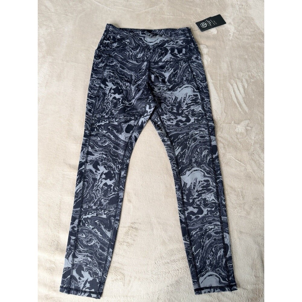 Move Theology Graphic Print Women’s Leggings Scoop Pockets M